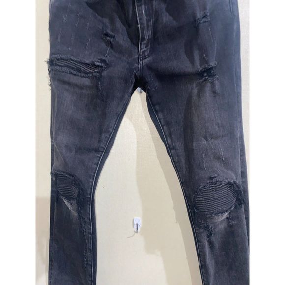 Men's 33 mnml Distressed Skinny Jeans - Picture 4 of 8